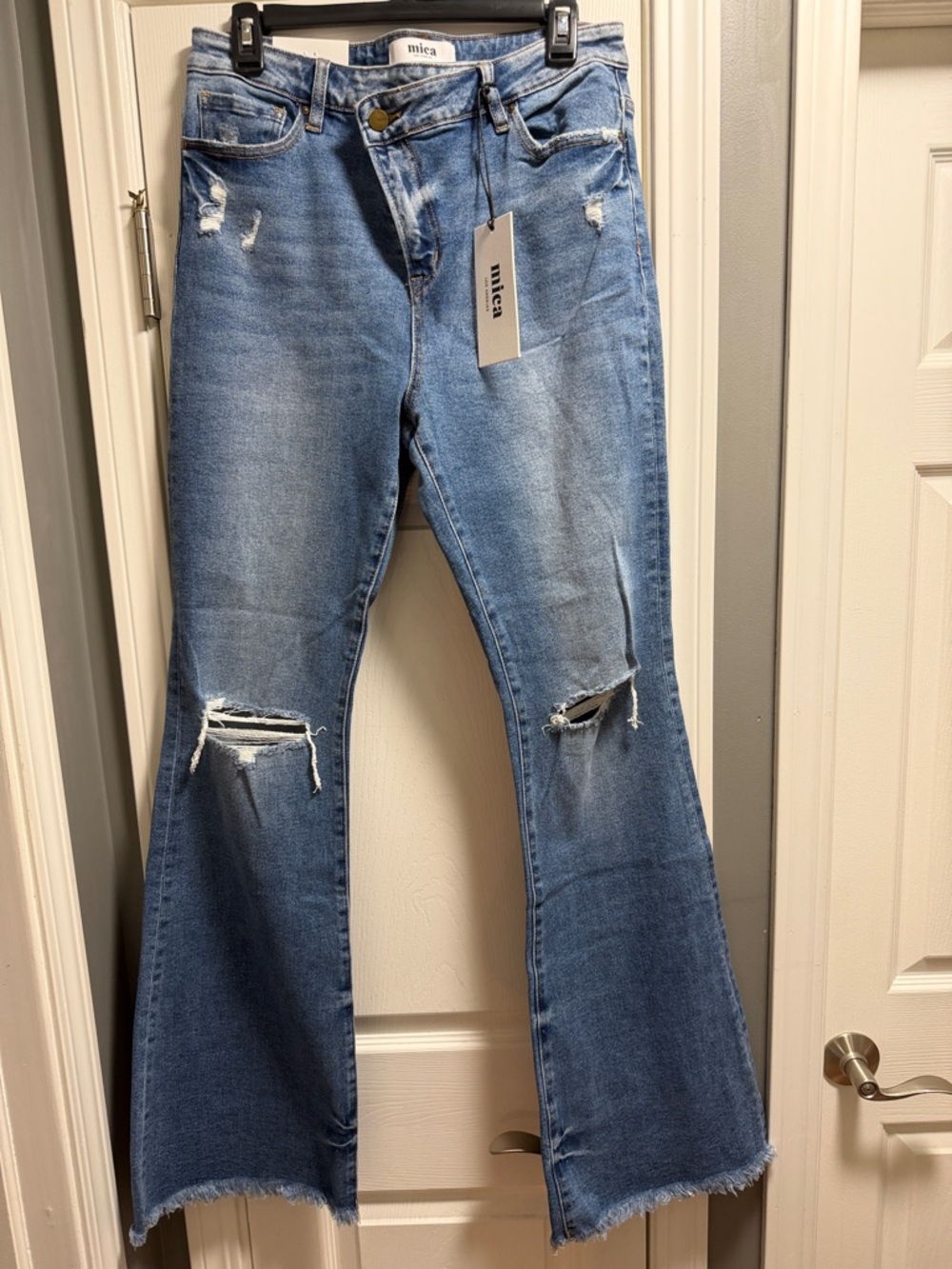 Brand new with tags Mica Denim across Cross flare size 30